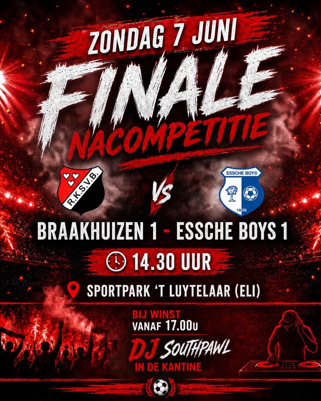 Aanstaande zondag, 7 juni, DE FINALE 🔴⚫️‼️
