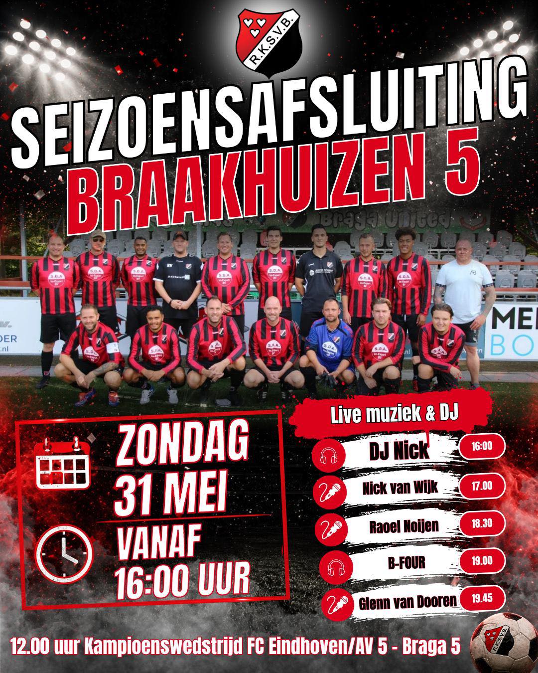 BRAAKHUIZEN 5 STEVENT AF OP KAMPIOENSCHAP