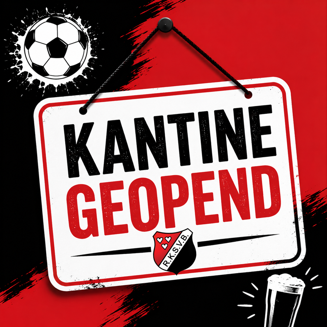 ⚽🍻 De voetbalkantine gaat weer open! 🍻⚽
