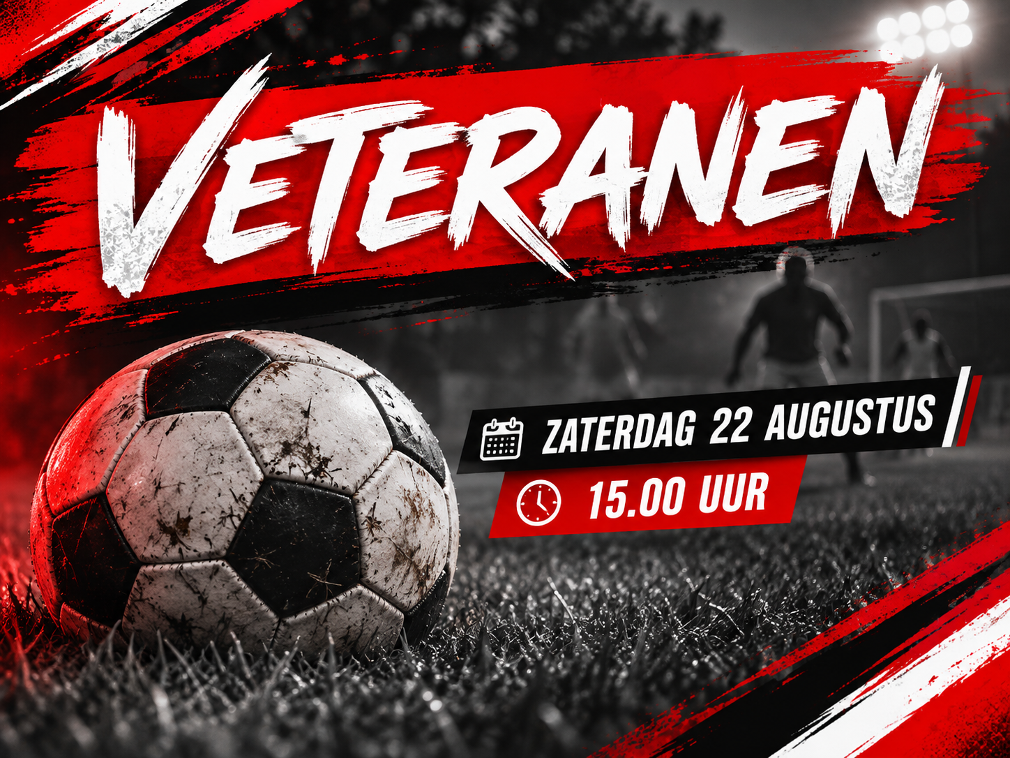 Veteranen openen het seizoen met een onderlinge kraker